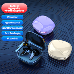 Audífonos Pro60 Max IPX4 Resistentes al Agua con Indicador LED de Batería, Chipset JL para Baja Latencia de 5.5ms, In-Ear Inalámbricos para Gaming, 20 Horas - Product Image 5