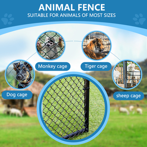 Durable PVC Coated Chain Link <b>Mesh</b> Easy Install Barrier for Outdoor Boundary - Product Image 3