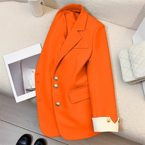 WY82203 Neuer Modischer Bürodamen-Mantel Langarm mit Knöpfen und Taschen Übergröße Frühling Herbst Damen <span class=keywords><strong>Blazer</strong></span> Mantel - Product Image 1