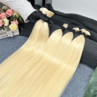 Capelli Veri Vietnamiti Grezzi Boho 613 Lisci per Treccine, Capelli Umani Sfusi per Intrecciare, 22 Pollici, Cuticole Allineate, Senza Trama, Treccine Senza Nodi