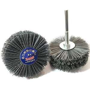 Brosse métallique abrasive 80 mm, grain 240, tête de polissage en fil d'acier pour disques de ponçage métal et bois - Product Image 1
