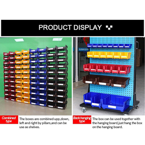 LEADLOONG V5 Caja de piezas de plástico PP amarillo 10,8*8,4 * 7in Rectángulo Contenedor de almacén Organizador de herramientas Almacenamiento 27,6*21,3*18cm - Product Image 4