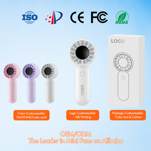 Ventilador de Mano Recargable de 500 mAh, Mini Ventilador Portátil, Brisa Fresca con Cordón - Product Image 4