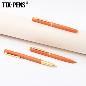 TTX personalizado mate negro lujo naranja Oficina firma Metal rodillo bolígrafos pluma personalizada para empresa - Product Image 4