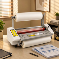 Laminateur à rouleaux chaud/froid MOMOTECH A3 9350/9350T, contrôle de température 40-180°C, largeur de travail 220-440mm pour formats A4/A5/A6
