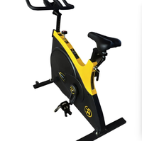 Bicicleta de Ejercicio para Gimnasio en Casa o Comercial, con Correa y Cadena de Transmisión, Plegable, Pantalla LCD, Resistencia Ajustable, Bicicleta de Cardio para Interiores