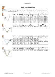 ステンレス钢ボタンスナップクリップロックチューブプッシュボタンスプリングクリップパイプ用 - Product Image 6