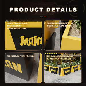 <span class=keywords><strong>Fioriera</strong></span> in <span class=keywords><strong>ferro</strong></span> per strada commerciale all'aperto a prova di qualsiasi tempo con <span class=keywords><strong>fioriera</strong></span> e sistema di giardinaggio verniciato a polvere finitura - Product Image 4