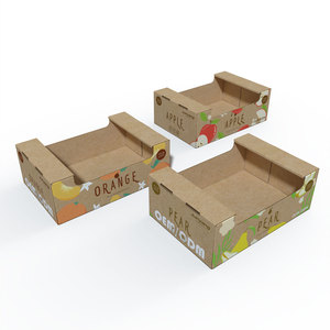 Tùy chỉnh Khoai Tây Rau nông nghiệp bao bì hộp các tông khoai lang sóng carton trái cây vận chuyển hộp - Product Image 1