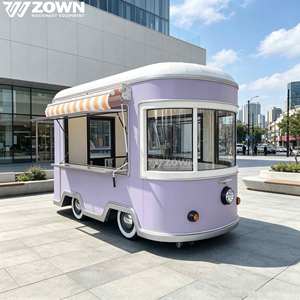 Camion de restauration mobile électrique vintage ZOWN personnalisé, avec éclairage LED et option panneau solaire, longueur personnalisable de 2 à 4 m pour l'extérieur - Product Image 1