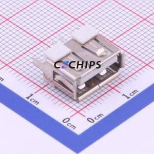 U-A-24DD-Y-6 USB Connector Through hole Component (THT) Connector Type-A USB 2.0 Female Through Hole - Product Image 1