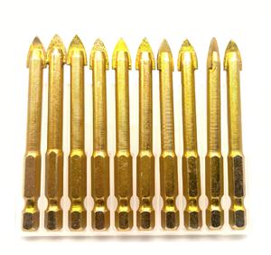 Foret à tige hexagonale en carbure de tungstène de qualité professionnelle pour verre et métal, idéal pour le bricolage et le perçage de plaques de plâtre. - Product Image 1