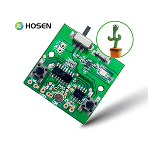 Jouet cactus intelligent à apprentissage vocal pour enfants HOSEN FR-4 Carte de circuit imprimé avec surface HASL en cuivre de 1 OZ - Product Image 1