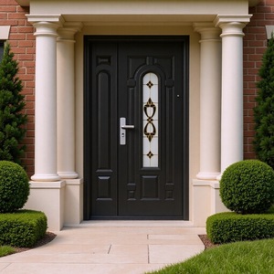 Porte d'entrée de villa Sofia à double sécurité avec incrustations de verre, ouverture latérale, antivol - Product Image 1