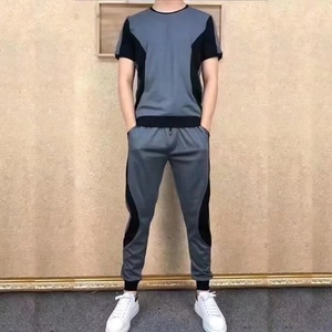 Pantalones de Verano para Hombre, Conjunto Deportivo de Color Sólido a la Moda, Transpirable y Ecológico, Elástico y Delgado para Correr - Product Image 3
