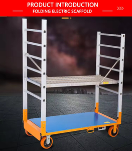 Bella 200kg 1.5m Mini Elevador de Tijera Eléctrico Autopropulsado de Aluminio, Andamio Elevador <span class=keywords><strong>Plegable</strong></span>, Escalera, <span class=keywords><strong>Mesa</strong></span> de Batería, Tamaño 1.5x0.7m - Product Image 2