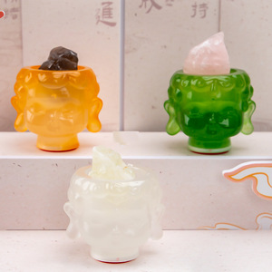 Tête de Bouddha Gardien en Cristal, Boîte Mystère, Figurine en Résine, Artisanat de Dessin Animé, Cadeau d'Anniversaire pour Ami - Product Image 4