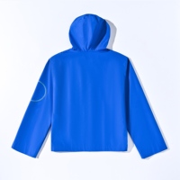 Veste coupe-vent unisexe personnalisée à capuche, entièrement zippée, légère, pour hommes et femmes, manteau décontracté coupe-vent pour les commandes en gros en UE et aux États-Unis