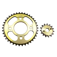 Kit de Piñón y Cadena de Motocicleta de Alta Resistencia 428H 102L, 38T 15T, Juego de Transmisión de Acero para Motocicletas CG125, Varios Modelos