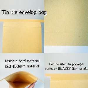 <span class=keywords><strong>Buste</strong></span> in Carta Kraft Marrone con Chiusura a Filo Metallico, Personalizzabili, Vendita Calda - Product Image 4