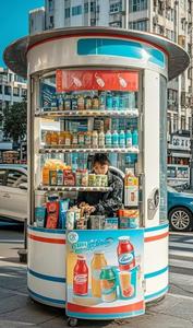 2024 Source Factory Recién llegado Inodoros portátiles Cabina prefabricada Street Airport Panel sándwich Quiosco de bebidas para Indonesia - Product Image 5