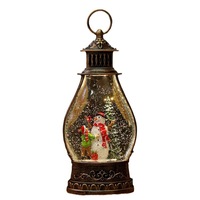 Décoration de Noël, lampe à huile portable en forme de citrouille avec musique et neige, cadeau pour petite amie