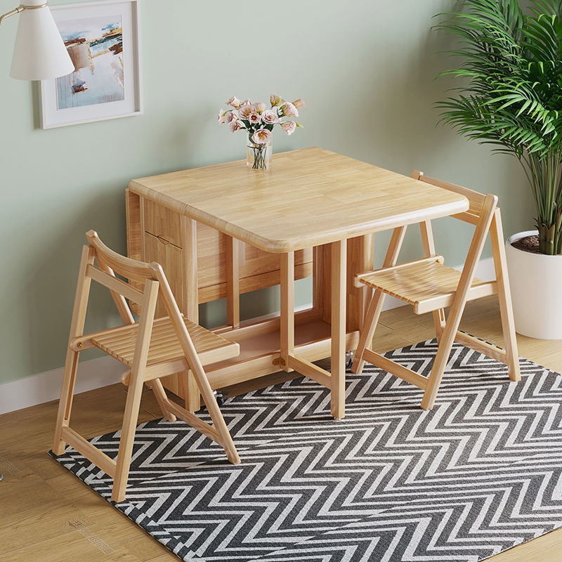 Natural wood color [One table and two chairs]