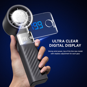 Ventilador Portátil Plegable de Alta Velocidad, Mini Enfriador de Aire Turbo, Ventilador de Mano Eléctrico sin Aspas con Hielo Frío - Product Image 6