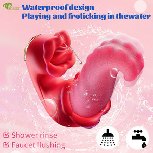 कस्टम लोगो सेक्सी नरम सिलिकॉन छेड़खानी 3 1 सेक्स खिलौने डबल जीभ मेडुसा वाइब्रेटर 10 आवृत्तियों - Product Image 2