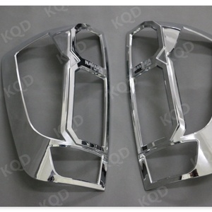 3D Carbon Fiber/Chrome/Black Rear Taillights <b>Light</b> Guard Car Tail <b>Light</b> <b>Cover</b> for NAVARA NP300 - Product Image 6