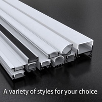Profilé LED en aluminium 1M 2M 3M pour éclairage extérieur, profilé super fin 6 mm encastré, profilé LED en aluminium