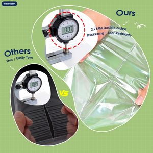 Sacs en cellophane auto-adhésifs 6x12 pouces, 100 unités, sacs transparents en OPP, sacs de rangement refermables en plastique pour vêtements et électroniques - Product Image 4