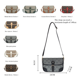 Baellerry Women's Crossbody Bag Horizontal <b>Square</b> Printed Phone Bag Water Resistant Everyday Use - Product Image 4