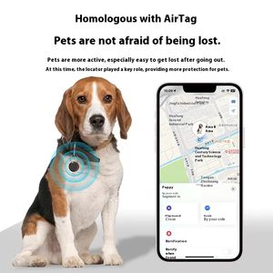 Rastreador GPS Personalizado OEM, Pedidos al por Mayor, MOQ Bajo, Compatible con <span class=keywords><strong>AirTag</strong></span> para Mascotas, Niños y Ancianos, Seguridad - Product Image 3