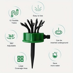 Micro-asperseur araignée en plastique avec piquet pour l'irrigation agricole et le gain d'eau - Product Image 5