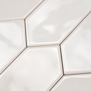Piastrella Bianca Picket 6,5x33 Cm Lucida con Bordi Irregolari - Product Image 5