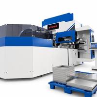 Máquina Plegadora CNC Flexible STON ATC con Sistema de Herramientas Automático para Producción de Gabinetes de Alta Velocidad en Aluminio