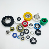 Roulements en plastique revêtus de caoutchouc polyuréthane 623zz Roues à rouleaux pour portes coulissantes OEM personnalisées