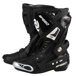 Bottes de moto de haute qualité pour la <span class=keywords><strong>cheville</strong></span>, respirantes, en cuir microfibre, pour l'été et toutes les saisons, antidérapantes, à semelle épaisse - Product Image 4