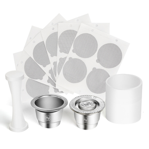 Cápsulas reutilizables de café en polvo de acero inoxidable, taza rellenable Compatible con máquinas <span class=keywords><strong>Nespresso</strong></span> - Product Image 4