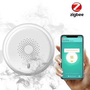 {Fabricante} Tuya App Control fotoeléctrico óptico Zigbee <span class=keywords><strong>Detector</strong></span> <span class=keywords><strong>de</strong></span> <span class=keywords><strong>humo</strong></span> fotoeléctrico inteligente y función <span class=keywords><strong>de</strong></span> silencio, alarma <span class=keywords><strong>de</strong></span> incendio - Product Image 3