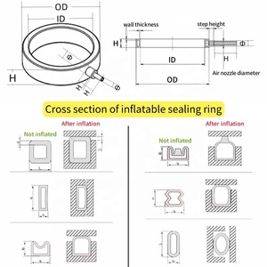 Nhập khẩu Silicone Inflatable niêm phong vòng tùy chỉnh Silicone túi khí Lạm Phát Vòng Lạm Phát Vòng - Product Image 2