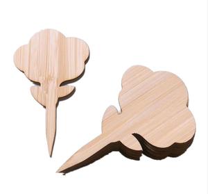 Marqueurs de plantes en bambou décoratifs de <span class=keywords><strong>jardin</strong></span> extérieur personnalisables bâtonnets de pot biodégradables avec boîte d'emballage espaces intérieurs utilisation en cuisine - Product Image 3