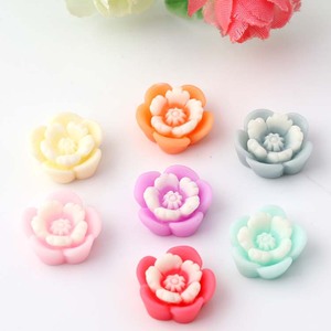 ดอกไม้เรซิ่นสำหรับตกแต่งงานฝีมือ สำหรับโครงการ DIY ดีไซน์ศิลปะ อุปกรณ์เสริมรูปทรงดอกไม้หลากสี - Product Image 3