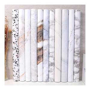 <span class=keywords><strong>Film</strong></span> anti-huile pour cuisine en marbre Poêle Papier peint auto-adhésif étanche à l'humidité Armoire de comptoir Rénovation Autocollant pour carrelage - Product Image 1