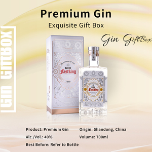 Caja de Regalo de Ginebra Fastking 700ml 40% ABV, Ginebra Premium para <span class=keywords><strong>Gin</strong></span> Tonic, Certificación ISO, 12 Botellas/Caja, 5 Años de Duración, Directo de Fábrica - Product Image 3