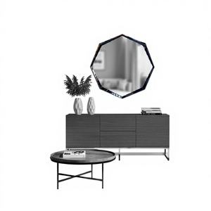 Espejo 3D de Acero Inoxidable 304 PVD, Montado en la Pared, con Diseño Artístico Decorativo para Bodas, Agrega Profundidad y Elegancia a Cualquier Espacio - Product Image 1