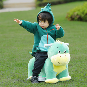 Buggy giocattolo cavalcabile animale ricaricabile a quattro ruote in peluche elettrico per bambini per 1-6 anni - Product Image 6