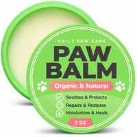 Baume pour pattes de chien naturel en gros, en conserve, sûr à lécher, pour pattes sèches et gercées, pour la route chaude et l'hiver