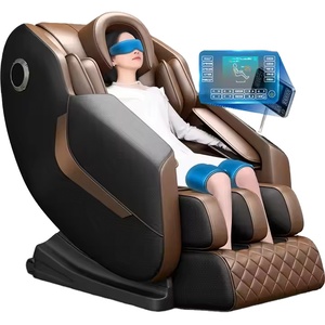 Fauteuils de massage à roulettes électriques 4D Zero Gravity pour thérapie par gravité Fauteuil de massage inclinable tactile avec chaleur - Product Image 1